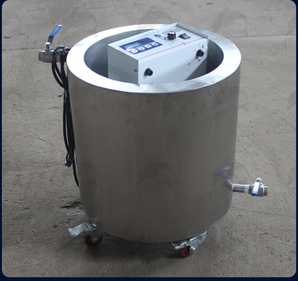 Cylindrical Industrial Ultrasonic Cleaner Round Columnar SUS 304 / SUS 316 Customized