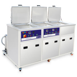 Three Tanks Powerful Heated Ultrasonic Cleaners Precise Parts Steel , Titanium And Aluminum Components