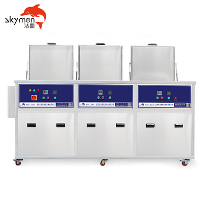 Oil Filter 3 Tanks Ultrasonic Cleaner Equipment 38L Degreasing 600W AC220V with washing, rinsing, drying function