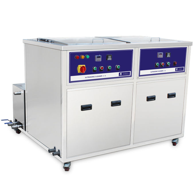 Cylinder Industrial Ultrasonic Cleaner 28/40KHz With 100L Rinsing Tank / Filter