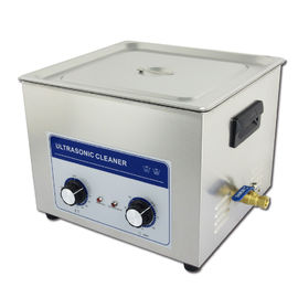 40khz 15L Benchtop Ultrasonic Cleaner With Manual Knobs , Adjustable Timer