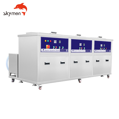 Degreasing 3 Tanks Industry Ultrasonic Cleaner Bath Power Time Heat Adjust Rinsing Spray Mould DPF Carburetor Cleaning