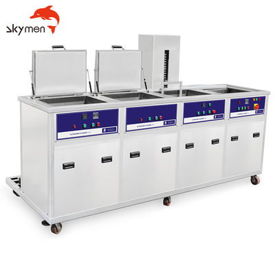 396Liter Four Tank Ultrasonic Cleaning Machine Remove Dust Oil For Auto Car Metal Parts