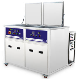 40KHz 135L dual tanks Industrial Ultrasonic Cleaner , cleaning and rinsing function