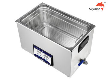 SUS304 Benchtop Ultrasonic Cleaner 600 Watt 30L For Stamping Oil / Finstock / Wax