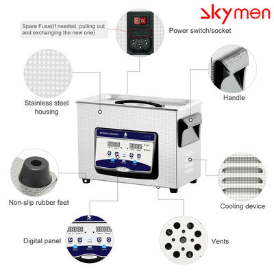 1.19 Gallon 40KHz Benchtop Ultrasonic Cleaner 200W