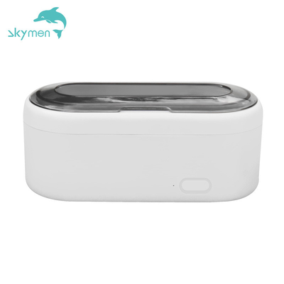 White Glasses Household Ultrasonic Cleaner 40kHz ABS Housing With Digital Timer