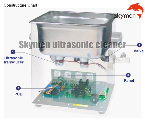 30L Benchtop Ultrasonic Cleaner Slope Touch Control Panel With Digital Timer / Heater