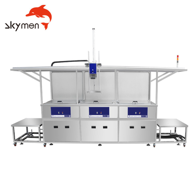 Muti Tank Industrial Ultrasonic Cleaning Machine Lifiting Function For Carburetors Injectors