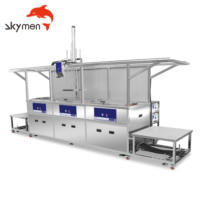 Muti Tank Industrial Ultrasonic Cleaning Machine Lifiting Function For Carburetors Injectors