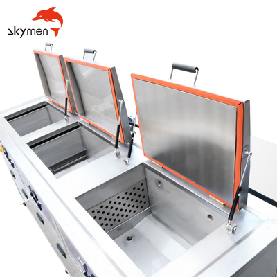 Three Tank Skymen Ultrasonic Cleaner SUS304 For Cleaning Rinsing Drying