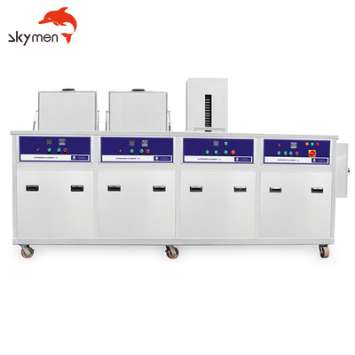 396Liter Four Tank Ultrasonic Cleaning Machine Remove Dust Oil For Auto Car Metal Parts