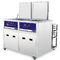 40KHz 135L dual tanks Industrial Ultrasonic Cleaner , cleaning and rinsing function