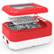 Portable Small Ultrasonic Cleaner , Red Ultrasonic Dental Cleaner CE Rohs