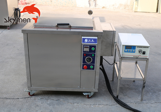 High Efficient Industrial Ultrasonic Cleaner With 9000W Heating Power / SUS 304 Basket