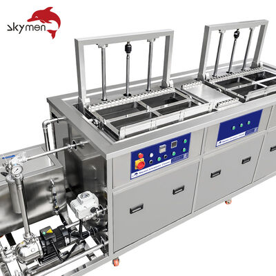skymen Dual Stage Ultrasonic Cleaning Machine with Roller for Efficient Industrial Cleaning