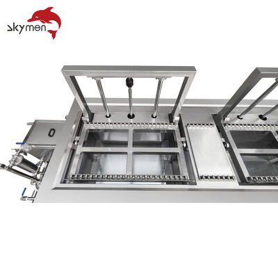 skymen Dual Stage Ultrasonic Cleaning Machine with Roller for Efficient Industrial Cleaning
