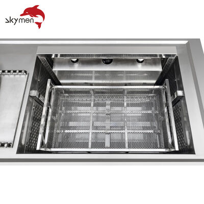 Dual Stage Ultrasonic Cleaning Machine with Roller for Efficient Industrial Cleaning