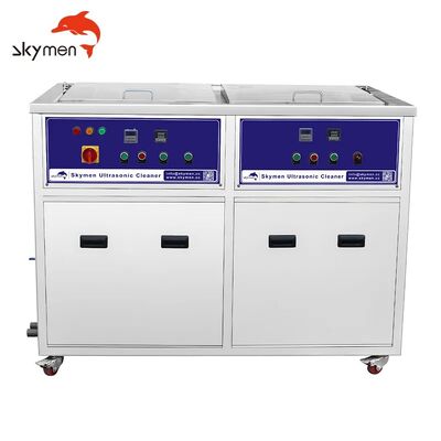Large Double Tanks Industrial Ultrasonic Cleaning Machine Rinsing Ultrasonic Cleaner for Oil Degrease 77L