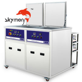 28/40KHz Industrial Ultrasonic Cleaner 1000L Large Dual Tanks 14400W For Boiler / Pump