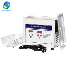 Metal Benchtop Ultrasonic Cleaner , 40KHz Ultrasonic Cleaning Equipment 3.2L 120 Watt