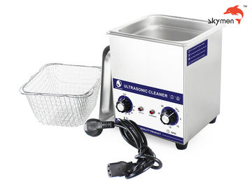 60W Benchtop Ultrasonic Cleaner , Heated Ultrasonic Cleaner For Cosmetic Brush