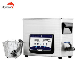 6 Liters Dental Ultrasonic Cleaner Stainless Steel Basket 40KHz With Drain Valve