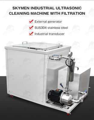 28KHz 5400W 540L Filter Ultrsonic Cleaning Machine For Electronics
