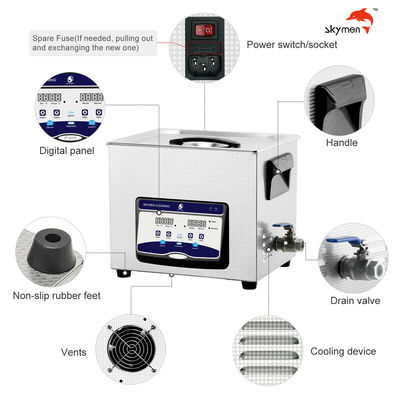 Skymen Intelligent Digital 10L Ultrasonic Cleaner For Medical Instruments SUS304 Tank