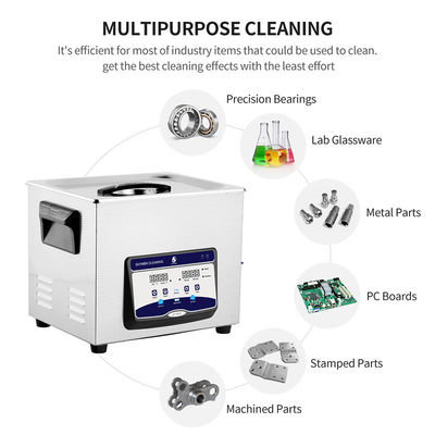 Cosmetic Tool Ultrasonic Cleaning Mchine With 200w Heating Power 2.85 Gallon