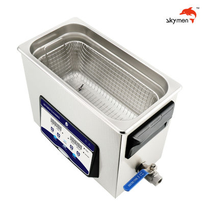 Skymen Ultrasonic Cleaner For Auto Gun Parts With Basket 200W Heater 1.72 Gallon