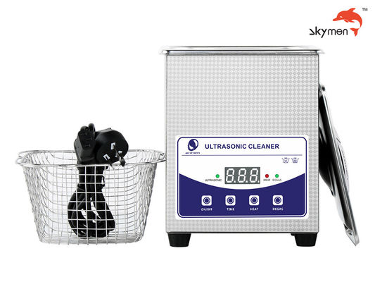 SUS304 2L Jewelry Ultrasonic Bath 60W Basket Ultrasonic Cleaner CE RoHS