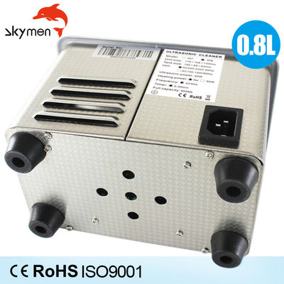 SUS304 800ml Jewelry Ultrasonic Cleaner 35W With Basket