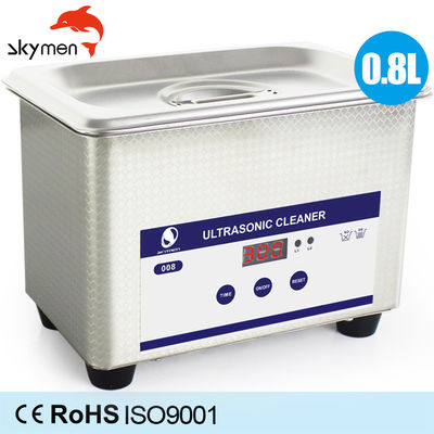 ROHS 2.6 Inches Eyeglasses Ultrasonic Cleaner 0.8L With Basket