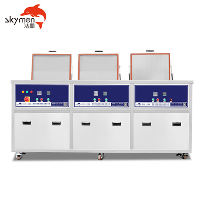 Degreasing 3 Tanks Industry Ultrasonic Cleaner Bath Power Time Heat Adjust Rinsing Spray Mould DPF Carburetor Cleaning