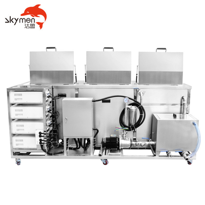 SUS  53L Three Tank Ultrasonic Cleaner 900W For Engine Cylinder
