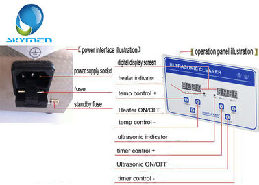 Skymen Patented Ultrasonic Bath 22L SUS304 40KHz  PCB Cleaning 500W Heating with a free basket