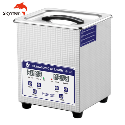 2mm Tank Benchtop Ultrasonic Cleaner 30min Timer 2L 80W Power Adjustable