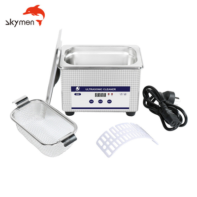 50W Portable Benchtop Ultrasonic Cleaner 1L 2mm Tank Heated Adjustable