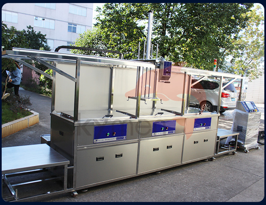 28kHz Automatic Ultrasonic Cleaning Equipment Lifting Moving System For Cleaning NdFeB Alloy