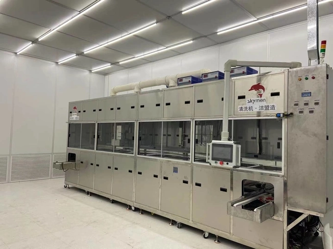 PLC Control Automated Ultrasonic Cleaner LED Display With Robotic Arm 0