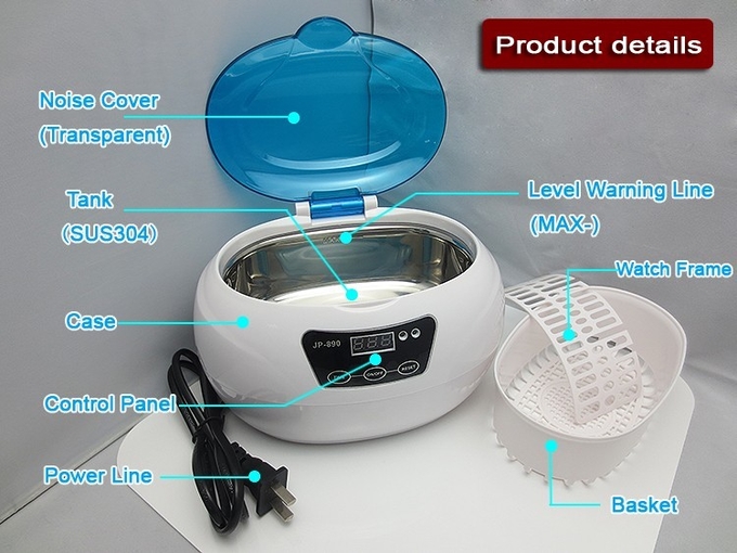 35W Portable Jewelry Ultrasonic Cleaners